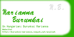 marianna burunkai business card